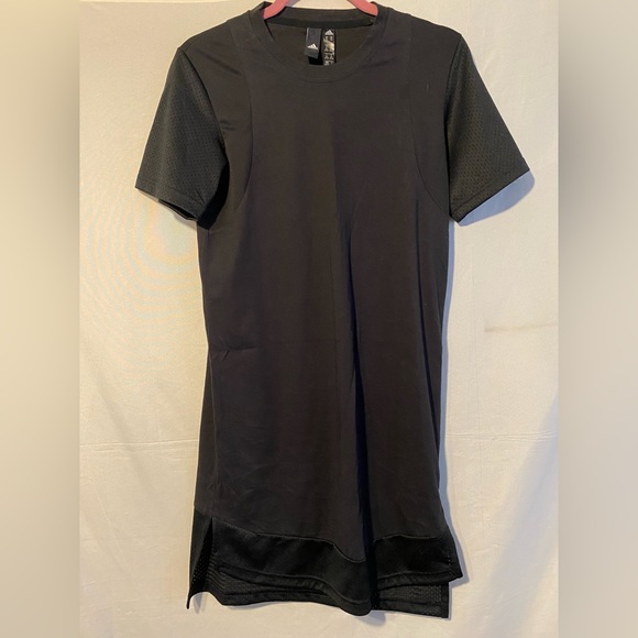 Adidas Mesh Sleeve Tshirt Dress Size XSmall - Picture 1 of 6